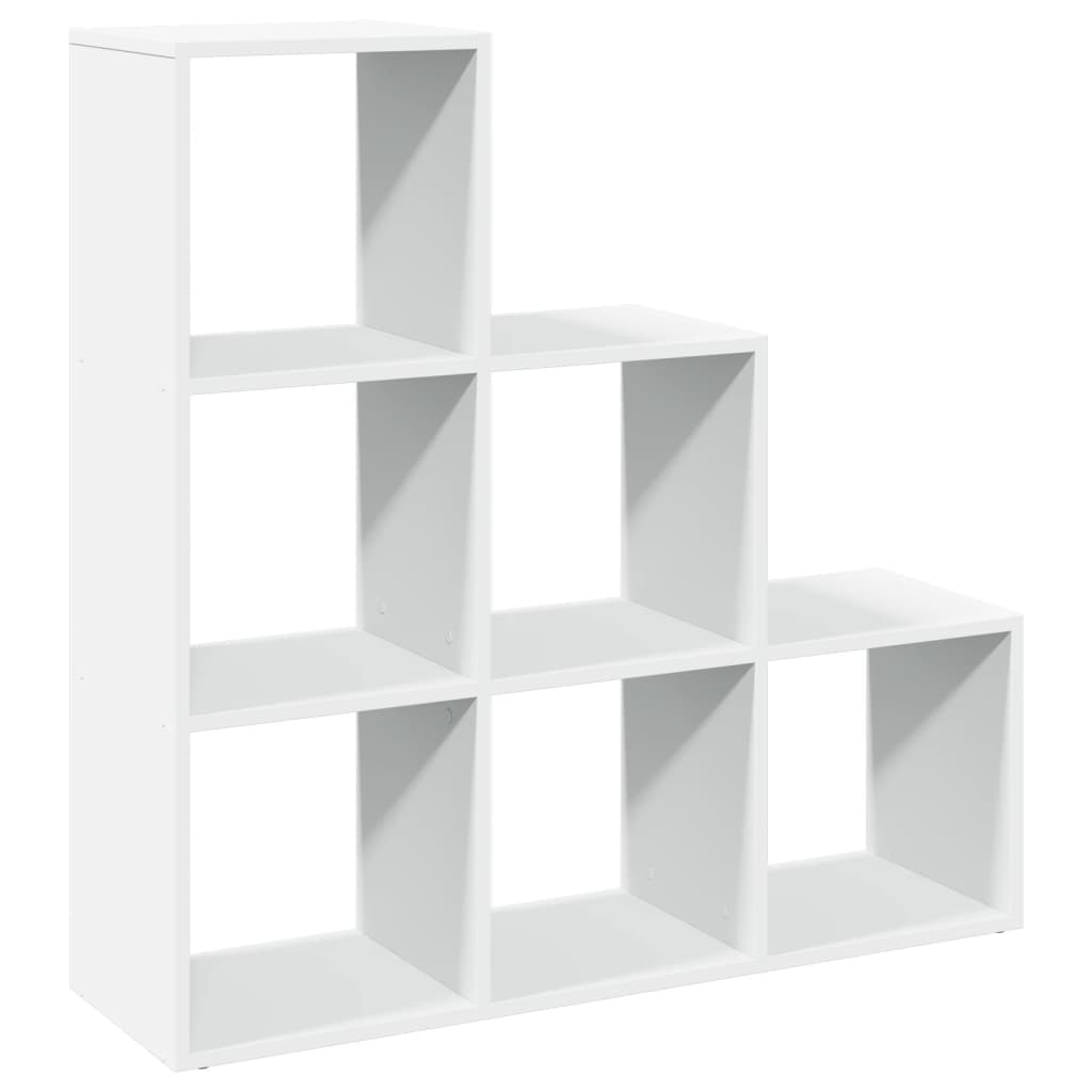 Libreria divisoria a 3 ripiani bianca 99x29x99 cm in legno ingegnerizzato | homemem39