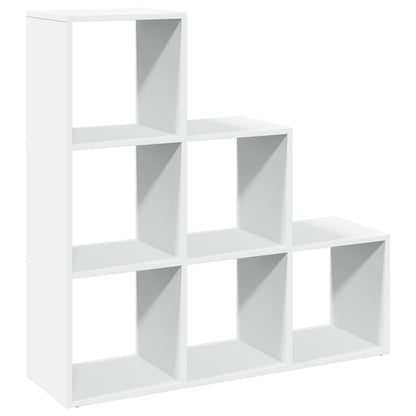 Libreria divisoria a 3 ripiani bianca 99x29x99 cm in legno ingegnerizzato | homemem39