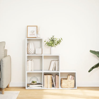 Libreria divisoria a 3 ripiani bianca 99x29x99 cm in legno ingegnerizzato | homemem39