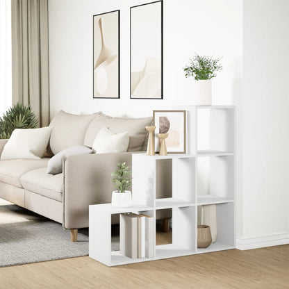 Libreria divisoria a 3 ripiani bianca 99x29x99 cm in legno ingegnerizzato | homemem39