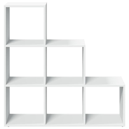 Libreria divisoria a 3 ripiani bianca 99x29x99 cm in legno ingegnerizzato | homemem39