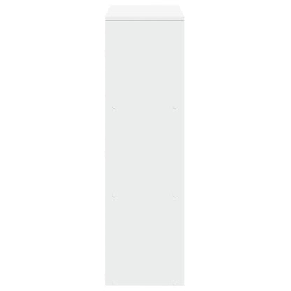 Libreria divisoria a 3 ripiani bianca 99x29x99 cm in legno ingegnerizzato | homemem39