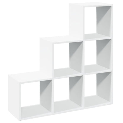 Libreria divisoria a 3 ripiani bianca 99x29x99 cm in legno ingegnerizzato | homemem39