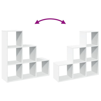 Libreria divisoria a 3 ripiani bianca 99x29x99 cm in legno ingegnerizzato | homemem39
