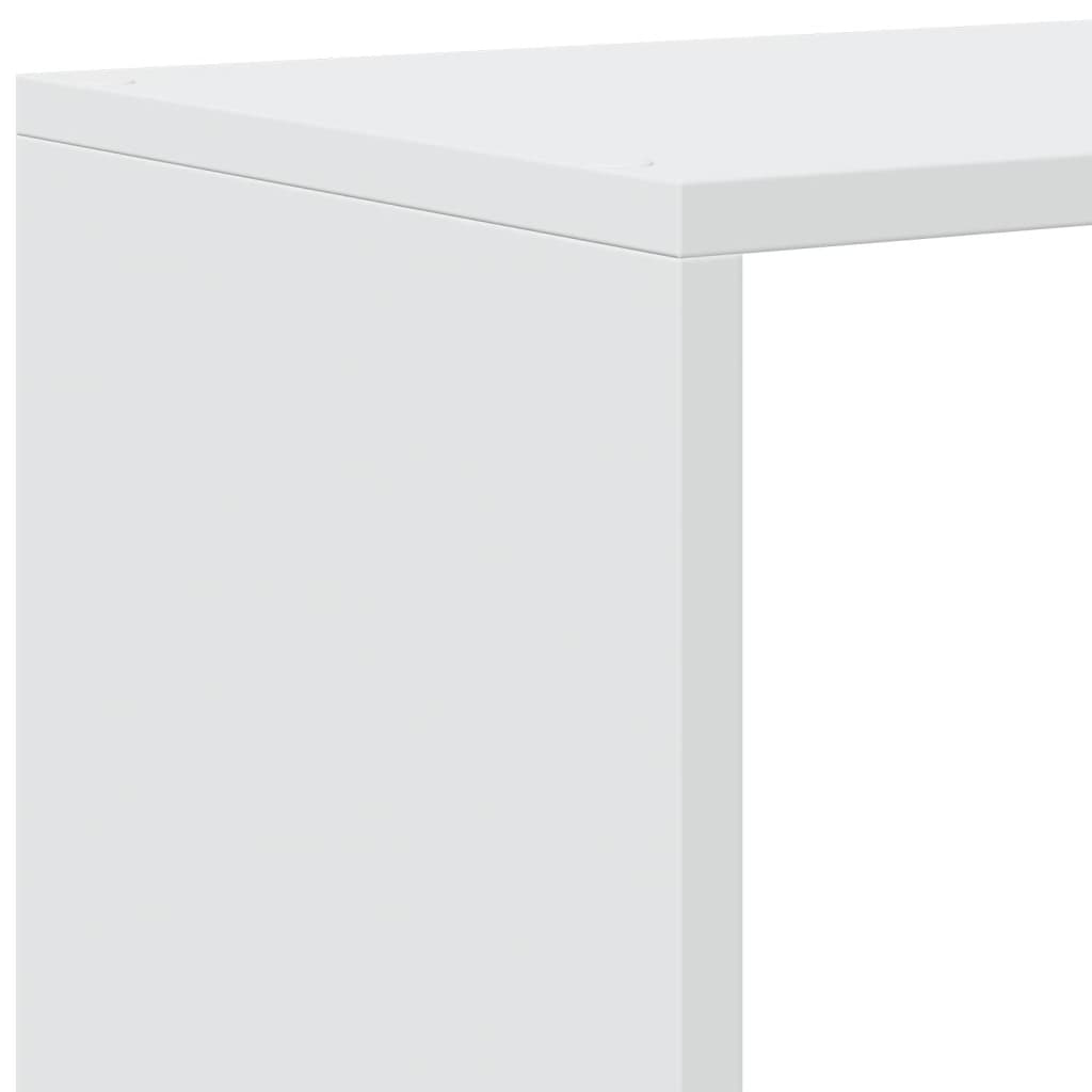 Libreria divisoria a 3 ripiani bianca 99x29x99 cm in legno ingegnerizzato | homemem39