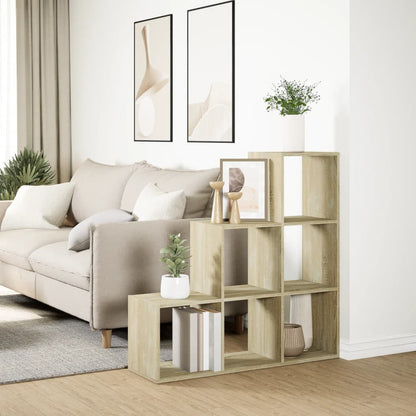 Libreria Divisorio 3Ripiani Rovere Sonoma 99x29x99cm Truciolato | homemem39