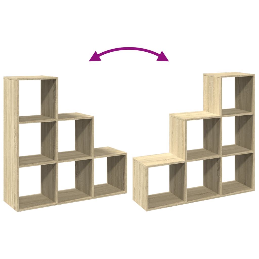Libreria Divisorio 3Ripiani Rovere Sonoma 99x29x99cm Truciolato | homemem39