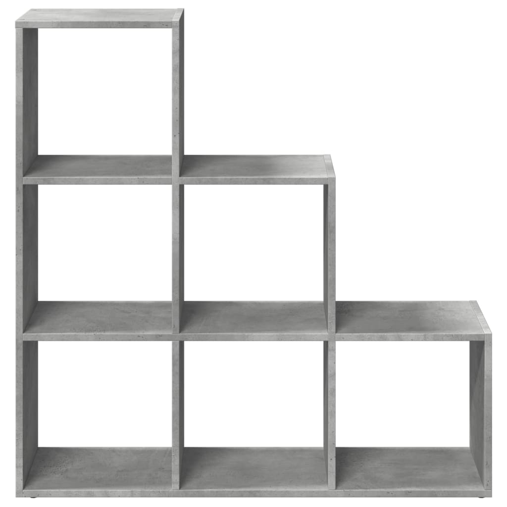 Libreria Divisorio 3Ripiani Grigio Cemento 99x29x99 Truciolato | homemem39