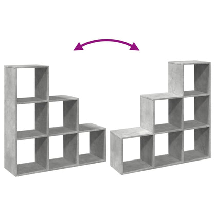 Libreria Divisorio 3Ripiani Grigio Cemento 99x29x99 Truciolato | homemem39