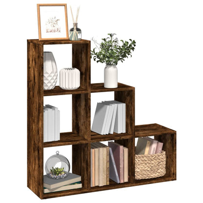 Libreria Divisorio 3Ripiani Rovere Fumo 99x29x99cm Truciolato | homemem39