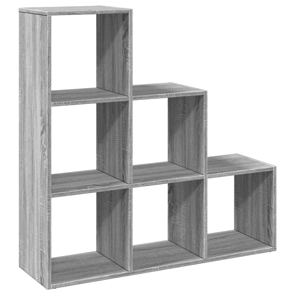 Libreria Divisorio 3Ripiani Grigio Sonoma 99x29x99cm Truciolato | homemem39