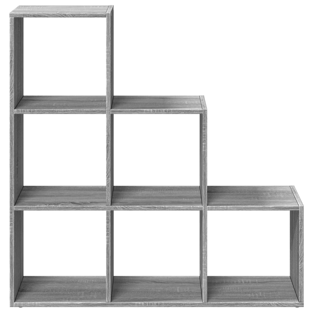 Libreria Divisorio 3Ripiani Grigio Sonoma 99x29x99cm Truciolato | homemem39