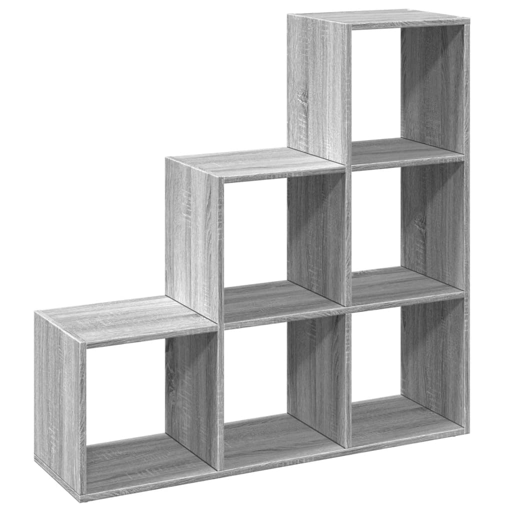 Libreria Divisorio 3Ripiani Grigio Sonoma 99x29x99cm Truciolato | homemem39