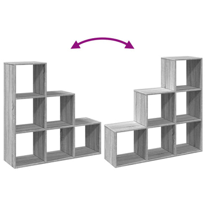 Libreria Divisorio 3Ripiani Grigio Sonoma 99x29x99cm Truciolato | homemem39