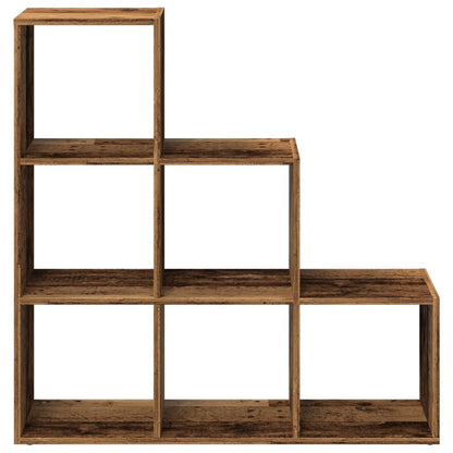 Libreria Divisorio 3 Ripiani Legno Antico 99x29x99cm Truciolato | homemem39
