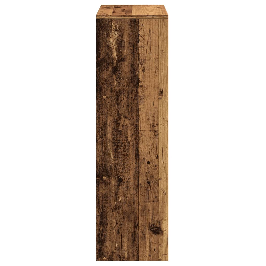 Libreria Divisorio 3 Ripiani Legno Antico 99x29x99cm Truciolato | homemem39