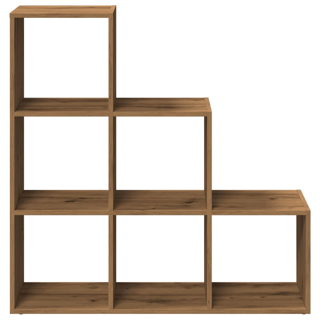 Libreria Divisorio 3Piani Rovere Artigianale 99x29x99Truciolato | homemem39