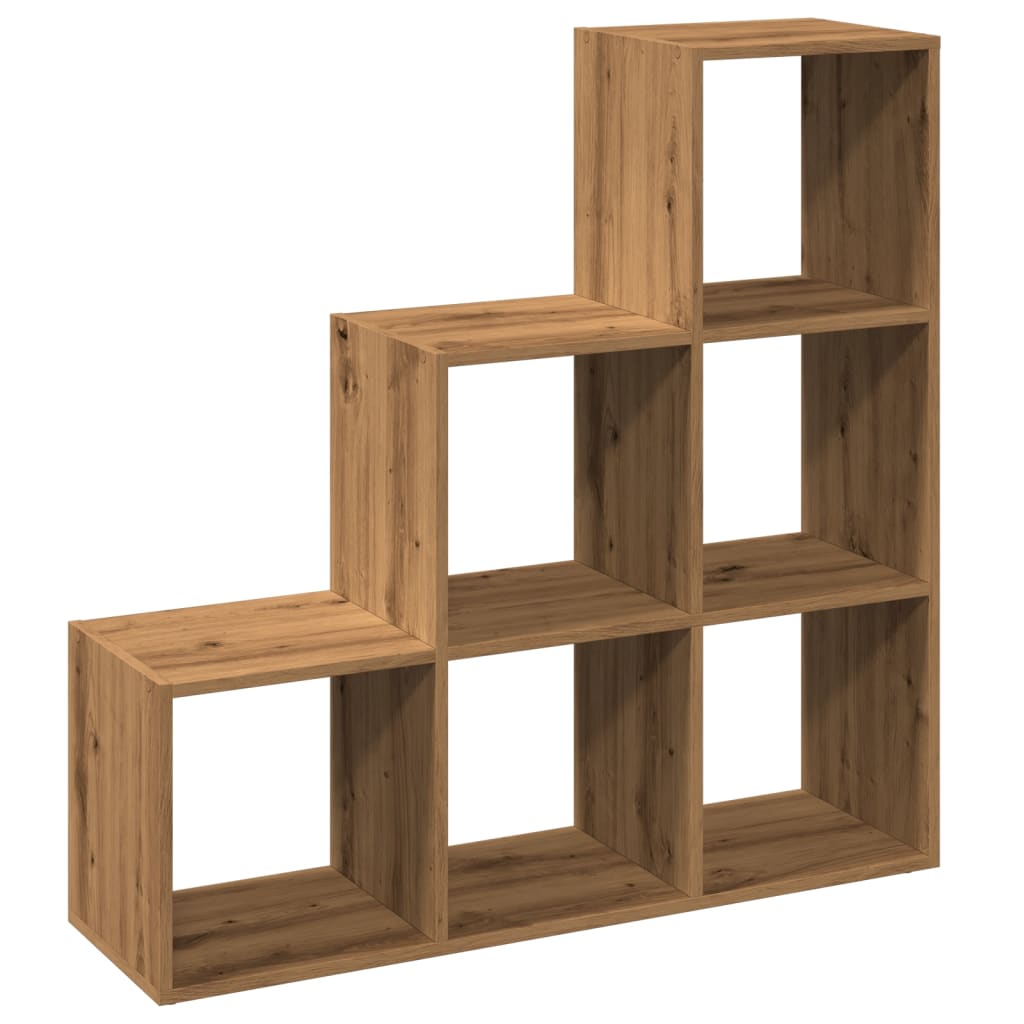 Libreria Divisorio 3Piani Rovere Artigianale 99x29x99Truciolato | homemem39
