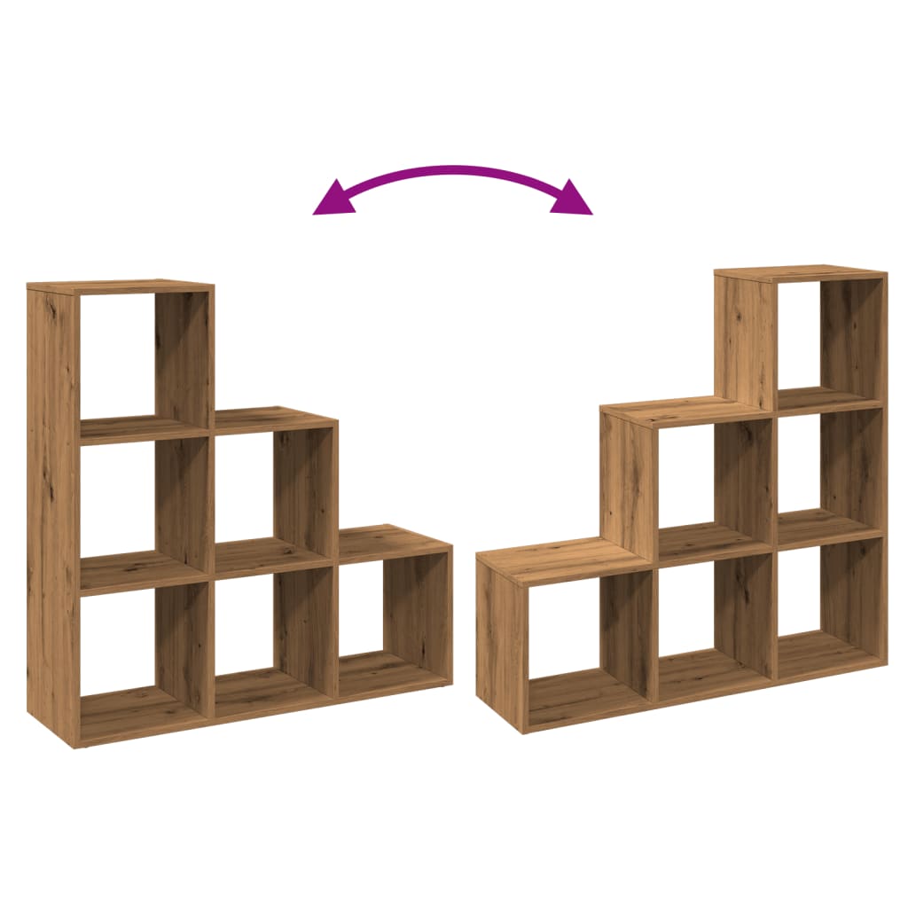 Libreria Divisorio 3Piani Rovere Artigianale 99x29x99Truciolato | homemem39