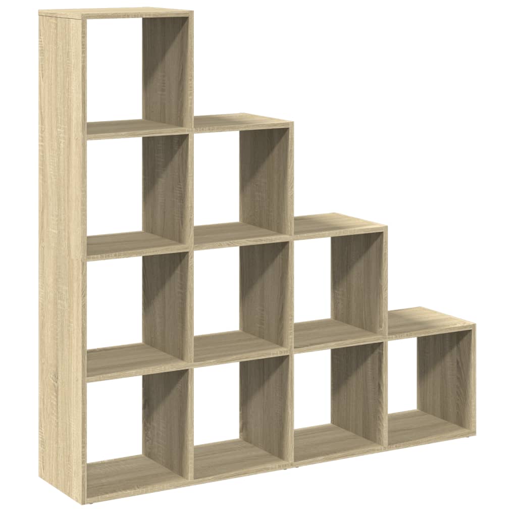 Libreria 4 Ripiani Rovere Sonoma 131,5x29x131,5 cm Truciolato | homemem39