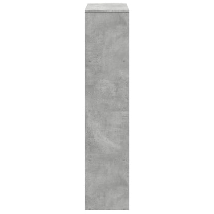 Libreria 4 Ripiani Grigio Cemento 131,5x29x131,5 cm Truciolato | homemem39