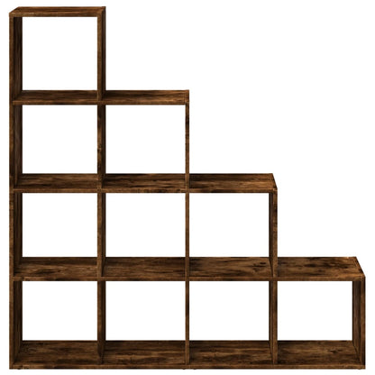 Libreria 4 Ripiani Rovere Fumo 131,5x29x131,5 cm in Truciolato | homemem39