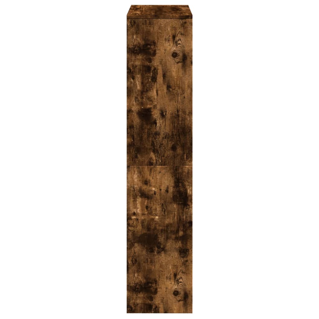 Libreria 4 Ripiani Rovere Fumo 131,5x29x131,5 cm in Truciolato | homemem39