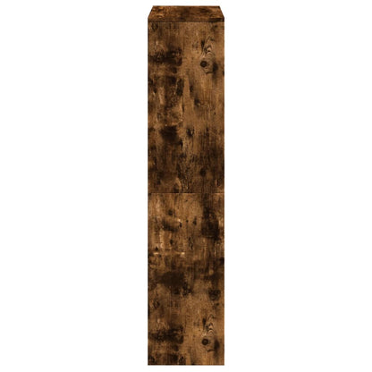Libreria 4 Ripiani Rovere Fumo 131,5x29x131,5 cm in Truciolato | homemem39