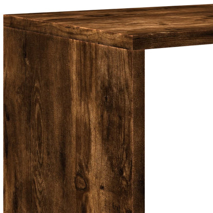 Libreria 4 Ripiani Rovere Fumo 131,5x29x131,5 cm in Truciolato | homemem39
