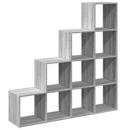 Libreria 4 Ripiani Grigio Sonoma 131,5x29x131,5 cm Truciolato | homemem39