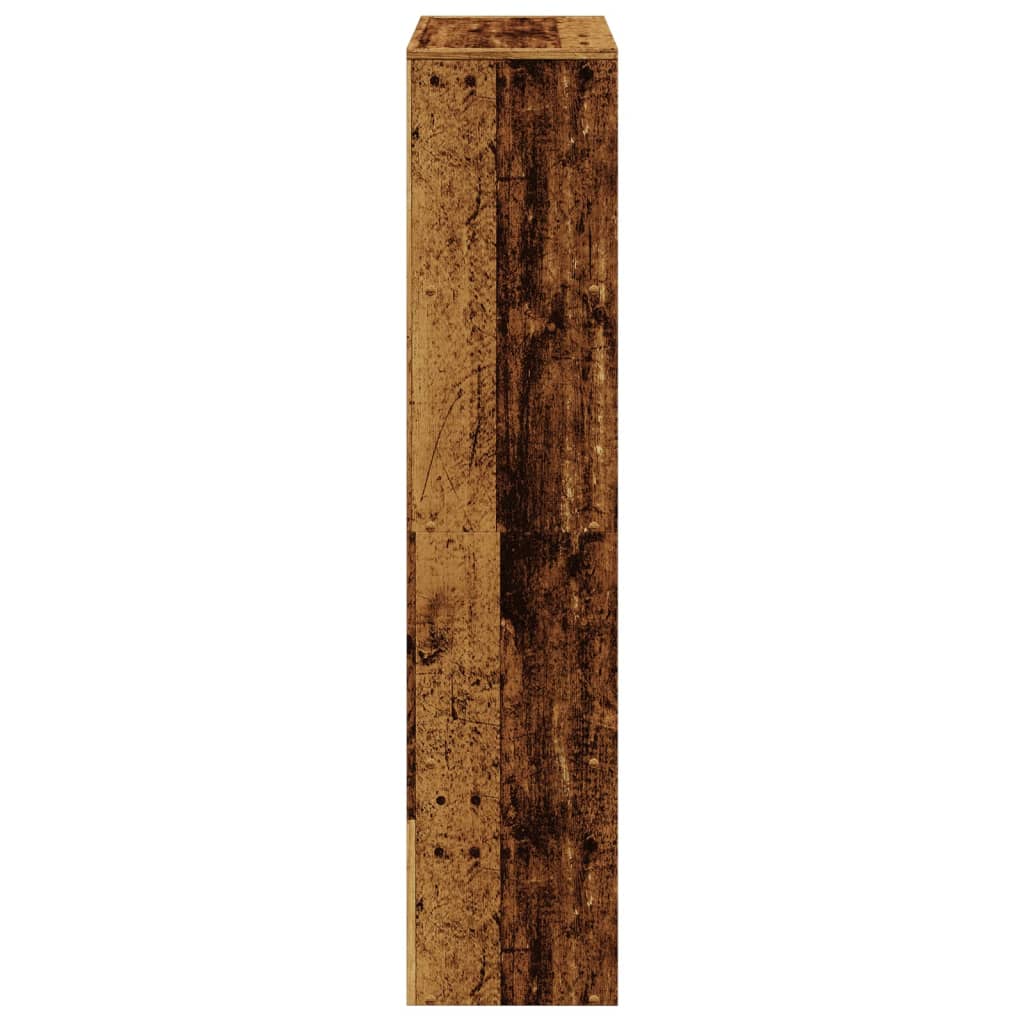 Libreria a 4 Ripiani Legno Vecchio 131,5x29x131,5 cm Truciolato | homemem39