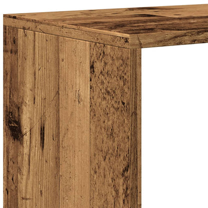 Libreria a 4 Ripiani Legno Vecchio 131,5x29x131,5 cm Truciolato | homemem39