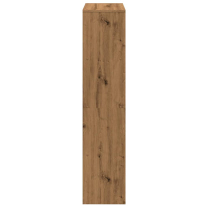 Libreria a 4 Ripiani Rovere 131,5x29x131,5 cm in Truciolato | homemem39