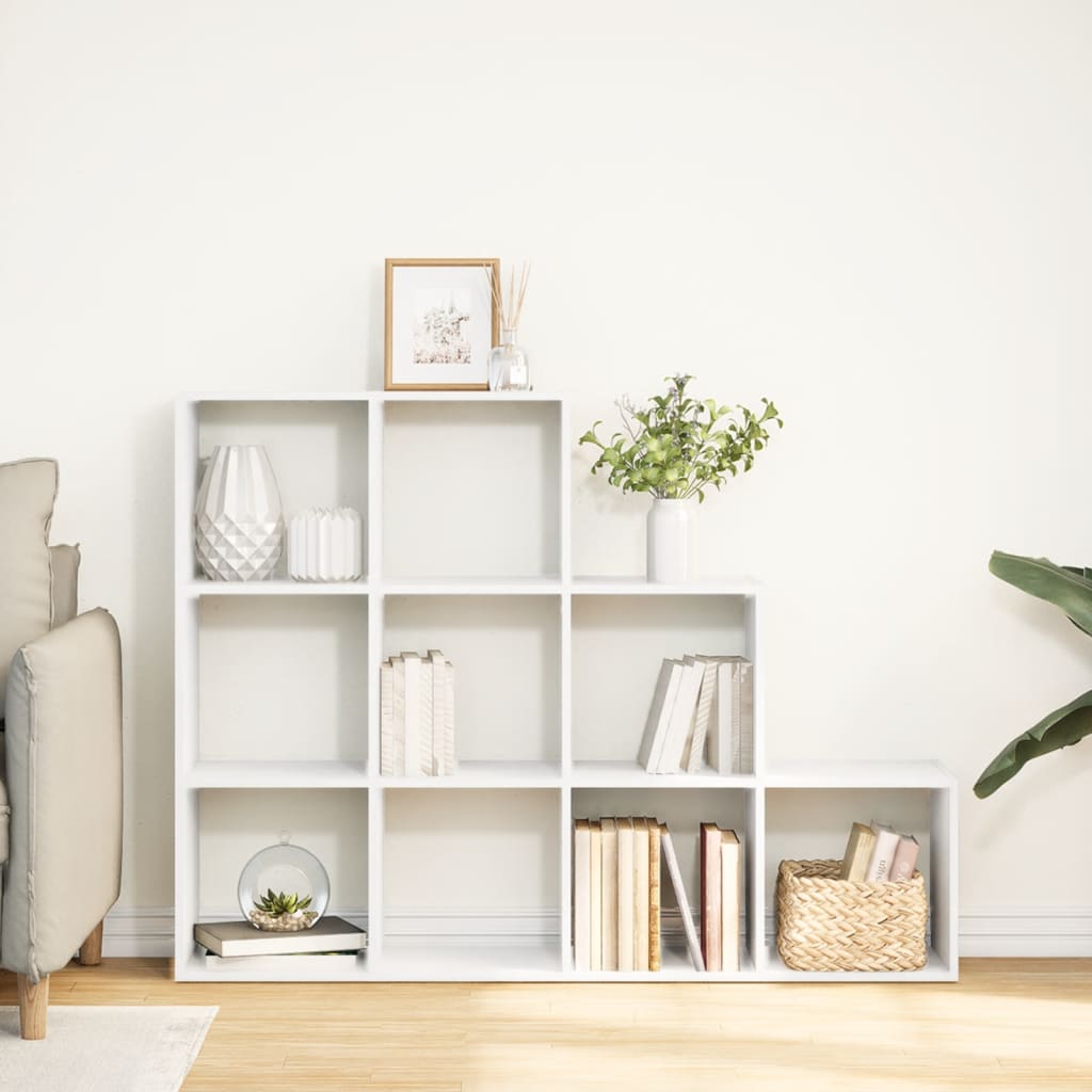 Libreria Divisorio 3 Ripiani Bianca 137,5x29x103,5cm Truciolato | homemem39