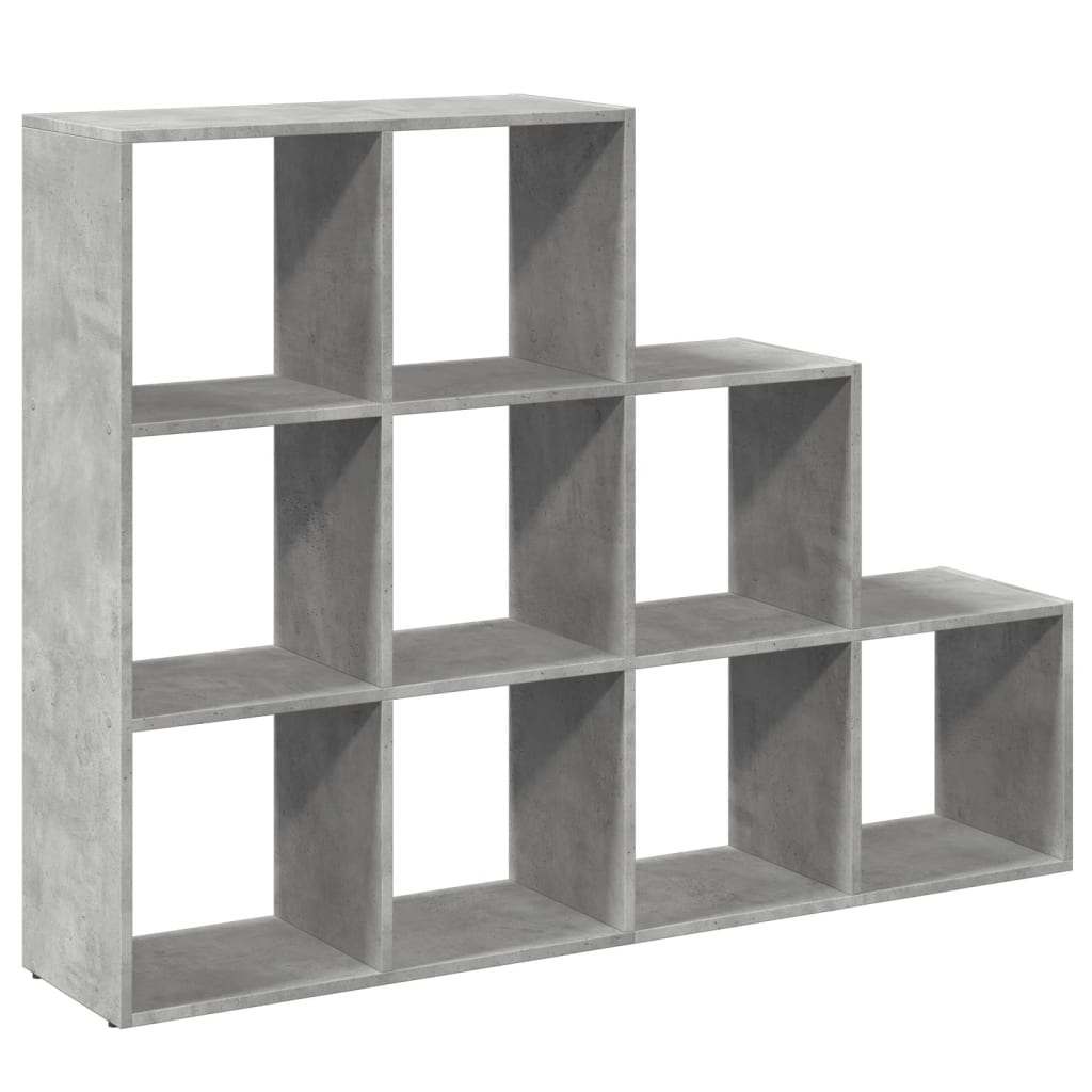 Libreria 4 Ripiani Grigio Cemento 137,5x29x103,5 cm Truciolato | homemem39