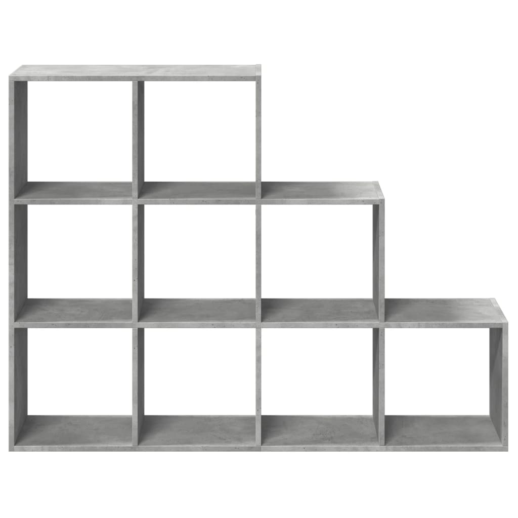 Libreria 4 Ripiani Grigio Cemento 137,5x29x103,5 cm Truciolato | homemem39