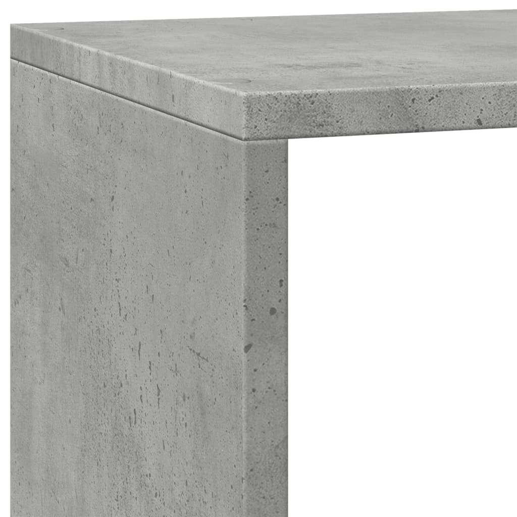 Libreria 4 Ripiani Grigio Cemento 137,5x29x103,5 cm Truciolato | homemem39