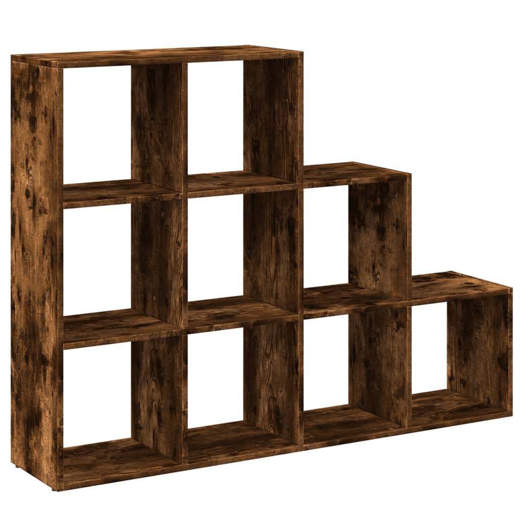 Libreria 3 Ripiani Rovere Fumo 137,5x29x103,5 cm Truciolato | homemem39