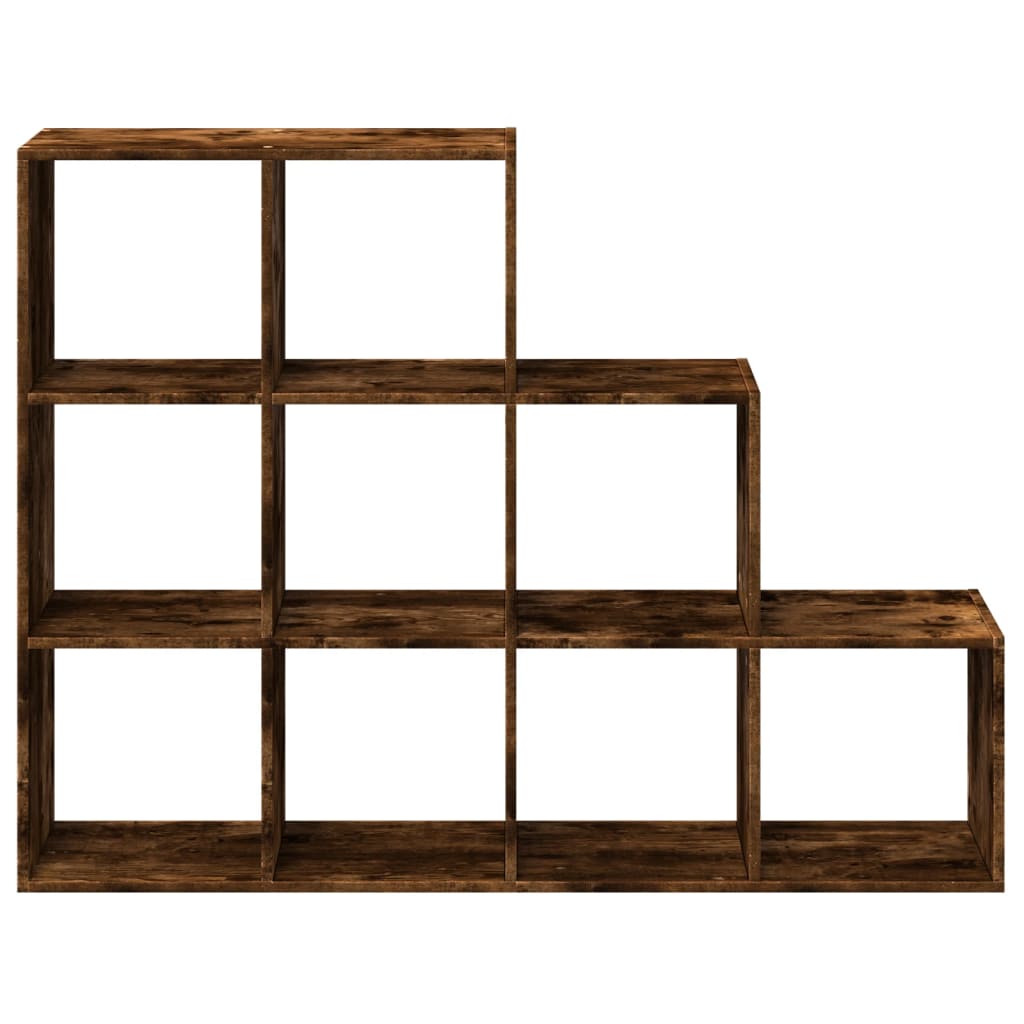 Libreria 3 Ripiani Rovere Fumo 137,5x29x103,5 cm Truciolato | homemem39