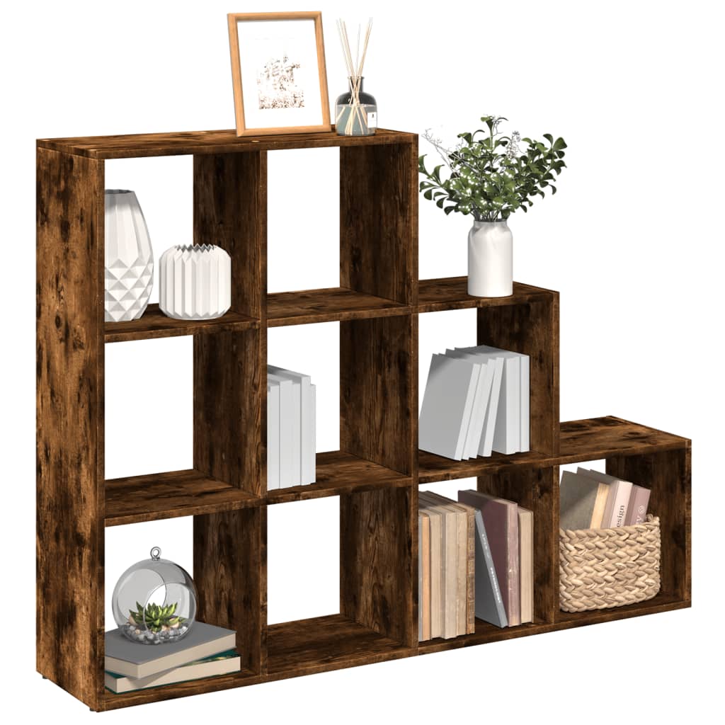 Libreria 3 Ripiani Rovere Fumo 137,5x29x103,5 cm Truciolato | homemem39