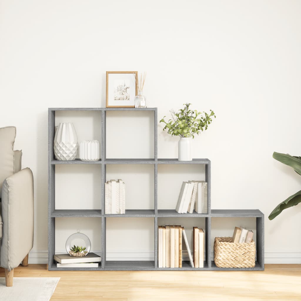 Libreria 3 Ripiani Grigio Sonoma 137,5x29x103,5 cm Truciolato | homemem39