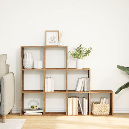 Libreria a 3 Ripiani Legno Vecchio 137,5x29x103,5 cm Truciolato | homemem39