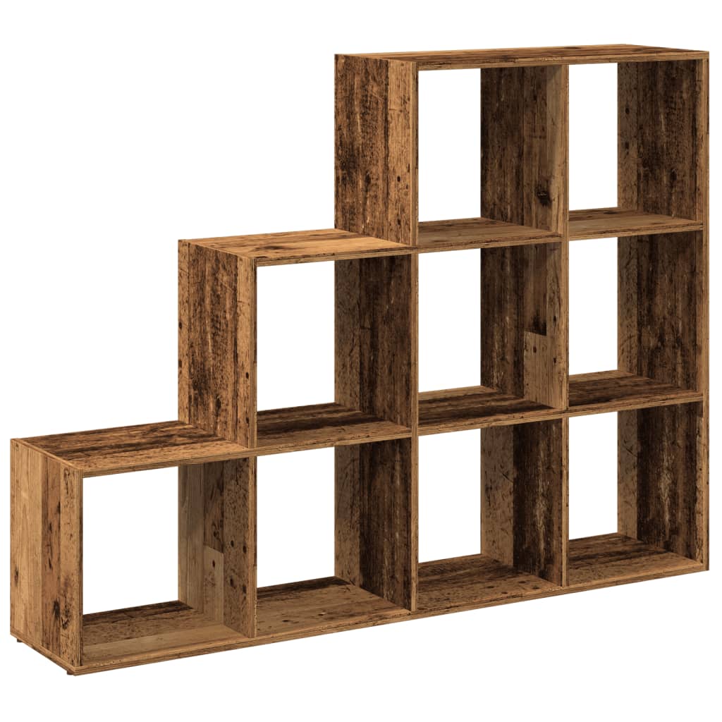 Libreria a 3 Ripiani Legno Vecchio 137,5x29x103,5 cm Truciolato | homemem39