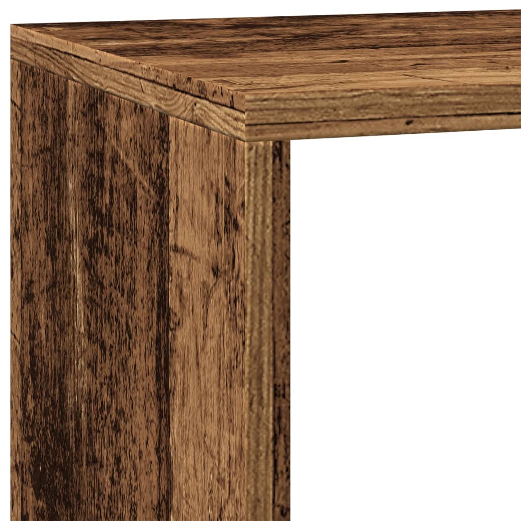 Libreria a 3 Ripiani Legno Vecchio 137,5x29x103,5 cm Truciolato | homemem39