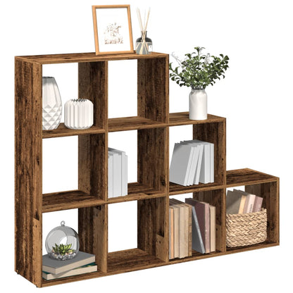 Libreria a 3 Ripiani Legno Vecchio 137,5x29x103,5 cm Truciolato | homemem39