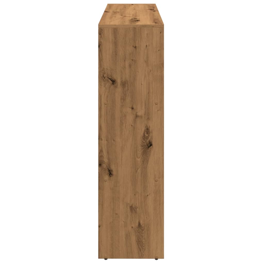 Libreria a 3 Ripiani Rovere 137,5x29x103,5 cm in Truciolato | homemem39