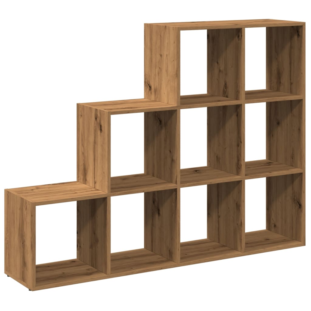 Libreria a 3 Ripiani Rovere 137,5x29x103,5 cm in Truciolato | homemem39