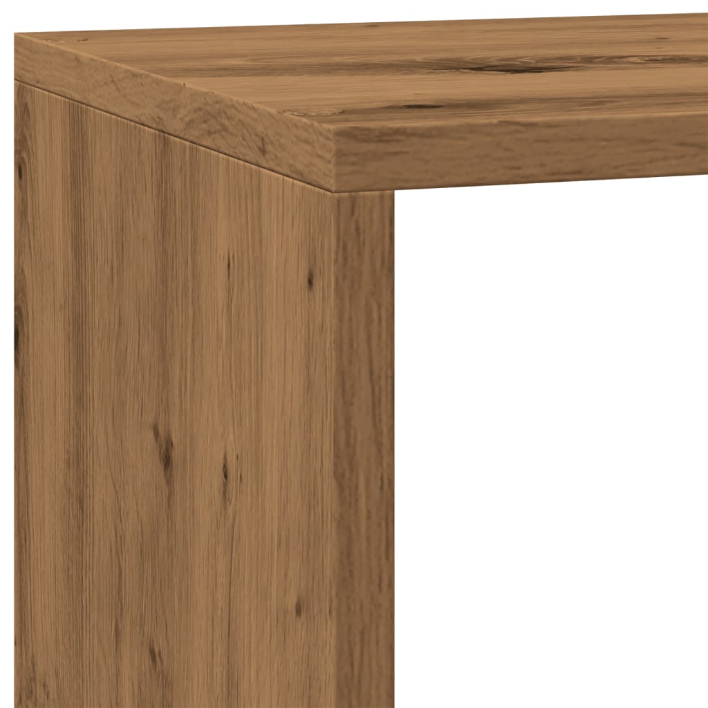 Libreria a 3 Ripiani Rovere 137,5x29x103,5 cm in Truciolato | homemem39