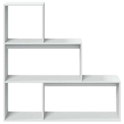 Libreria Divisorio 3 Ripiani Bianca 123x29x123 cm in Truciolato | homemem39