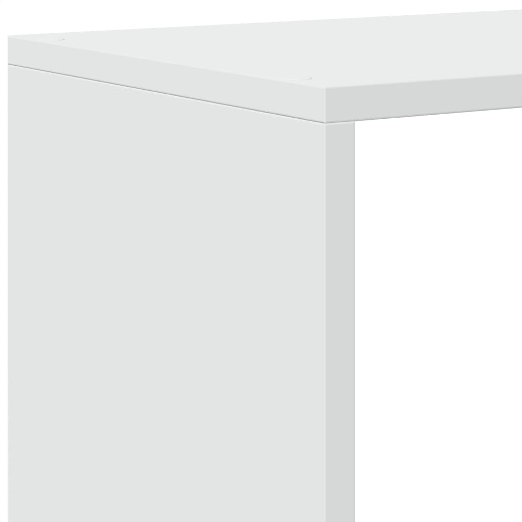 Libreria Divisorio 3 Ripiani Bianca 123x29x123 cm in Truciolato | homemem39